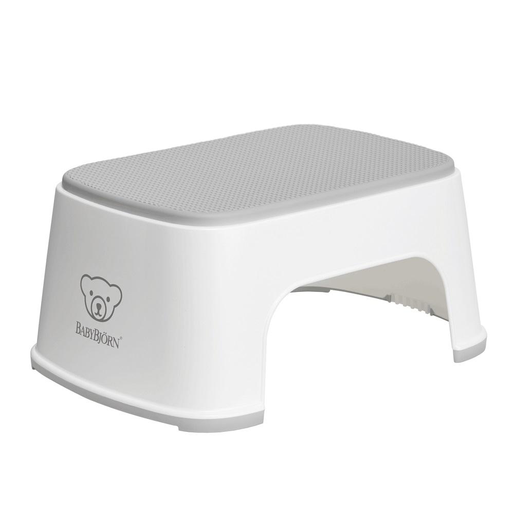 Baby Bjorn Step Stool (White/Grey)-Bath-Baby Bjorn-000035-WH-babyandme.ca