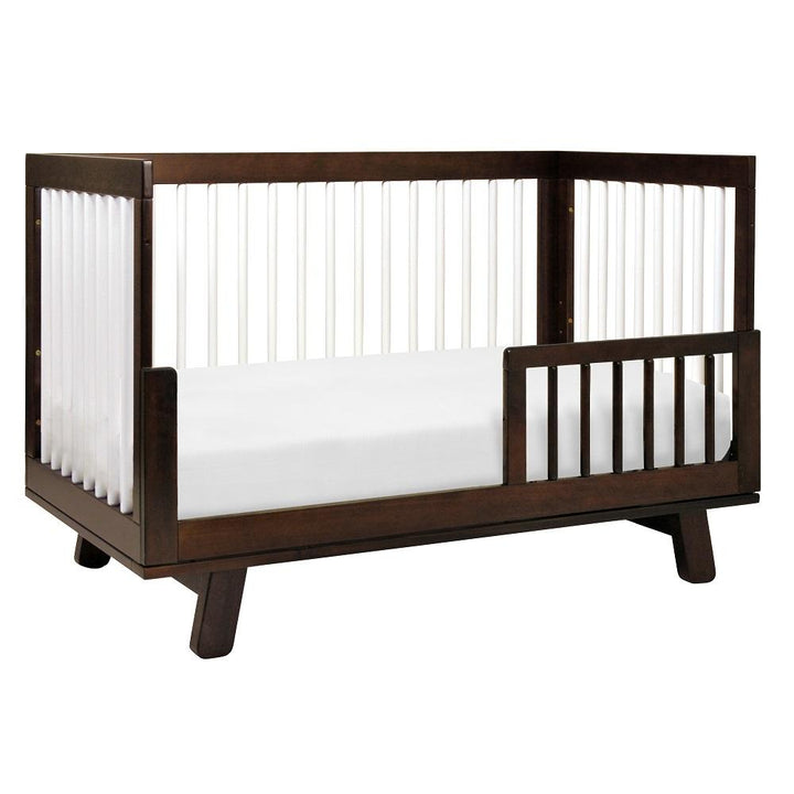 Babyletto Hudson 3-in-1 Crib with Toddler Bed Conversion Kit (Espresso/White) IN-STOCK-Nursery-Million Dollar Baby-028453 EW-babyandme.ca