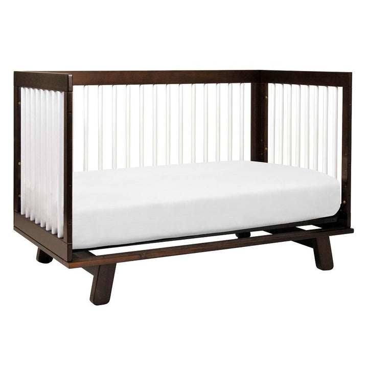 Babyletto Hudson 3-in-1 Crib with Toddler Bed Conversion Kit (Espresso/White) IN-STOCK-Nursery-Million Dollar Baby-028453 EW-babyandme.ca