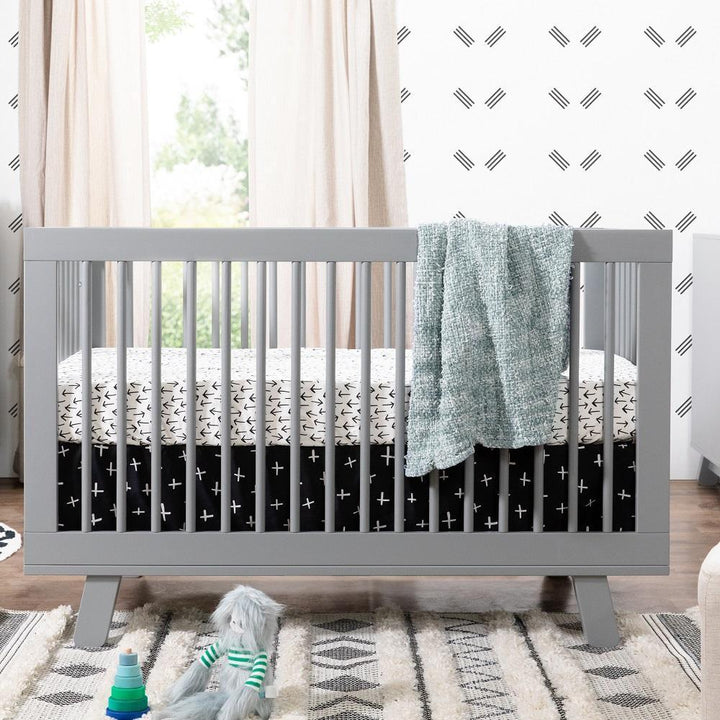 Babyletto Hudson 3-in-1 Crib with Toddler Bed Conversion Kit (Grey) IN-STOCK-Nursery-Million Dollar Baby-028453 GY-babyandme.ca