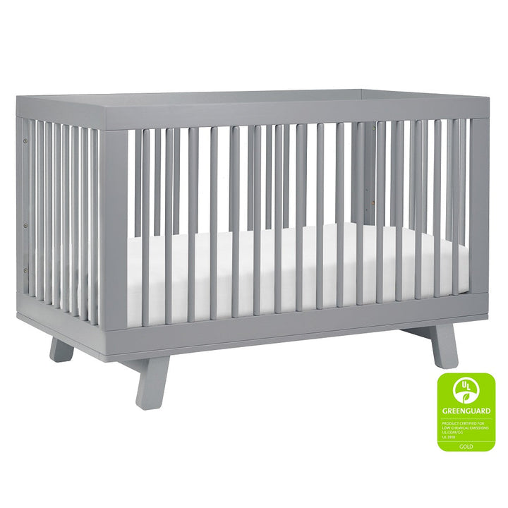 Babyletto Hudson 3-in-1 Crib with Toddler Bed Conversion Kit (Grey) IN-STOCK-Nursery-Million Dollar Baby-028453 GY-babyandme.ca