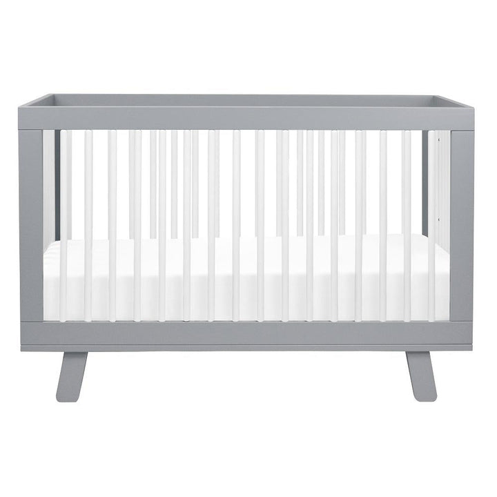 Babyletto Hudson 3-in-1 Crib with Toddler Bed Conversion Kit (Grey/White) IN-STOCK-Nursery-Million Dollar Baby-028453 GW-babyandme.ca