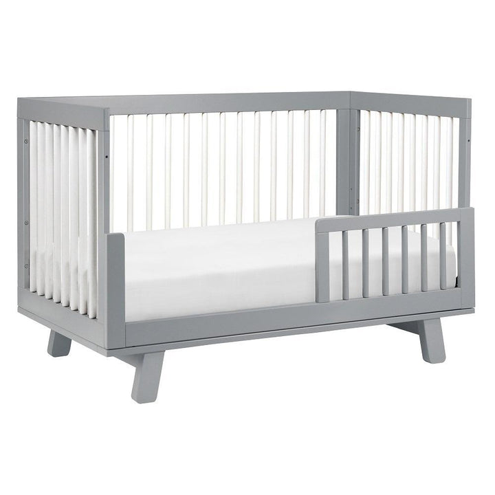 Babyletto Hudson 3-in-1 Crib with Toddler Bed Conversion Kit (Grey/White) IN-STOCK-Nursery-Million Dollar Baby-028453 GW-babyandme.ca