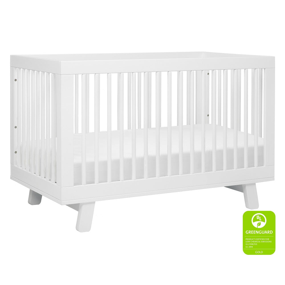 Babyletto Hudson 3-in-1 Crib with Toddler Bed Conversion Kit (White) IN-STOCK-Nursery-Million Dollar Baby-028453 WH-babyandme.ca