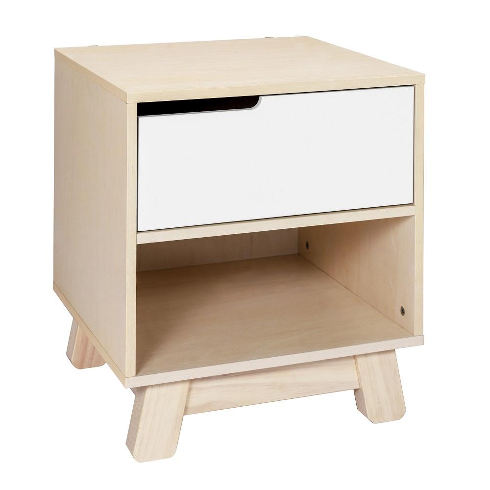 Babyletto Hudson Nightstand with USB Port (Washed Natural/White) SPECIAL ORDER-Nursery-Million Dollar Baby-030293 NW-babyandme.ca