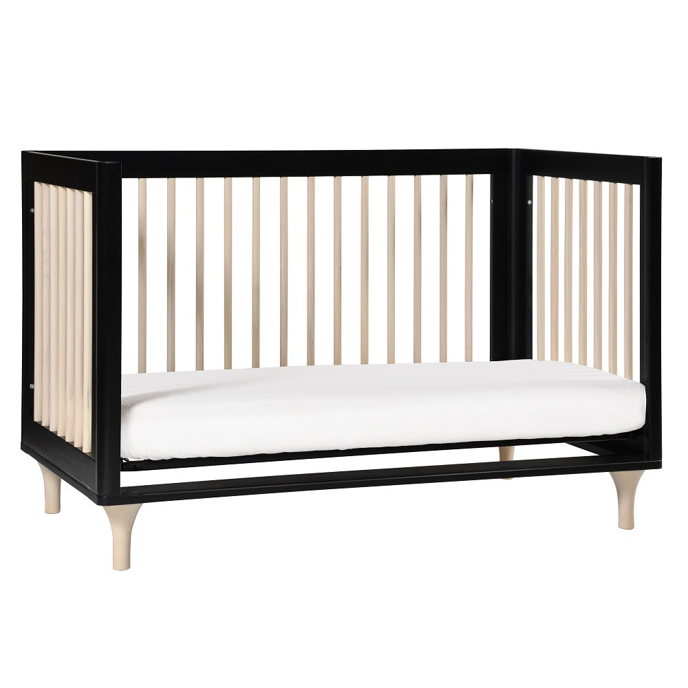 Babyletto Lolly 3-in-1 Crib with Toddler Bed Conversion Kit (Black/Washed Natural) IN-STOCK-Nursery-Million Dollar Baby-030966 BK-babyandme.ca