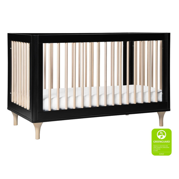 Babyletto Lolly 3-in-1 Crib with Toddler Bed Conversion Kit (Black/Washed Natural) IN-STOCK-Nursery-Million Dollar Baby-030966 BK-babyandme.ca