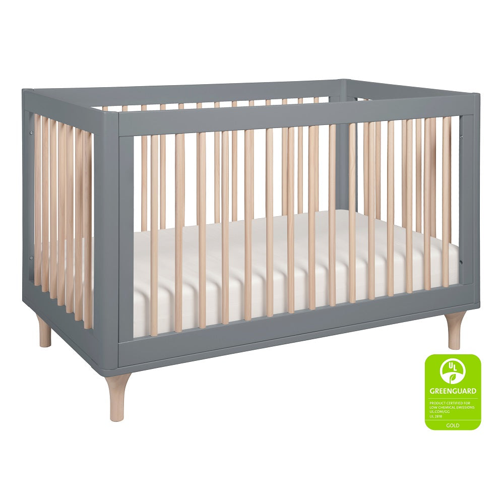 Babyletto Lolly 3-in-1 Crib with Toddler Bed Conversion Kit (Grey/Washed Natural) IN-STOCK-Nursery-Million Dollar Baby-030966 GY-babyandme.ca