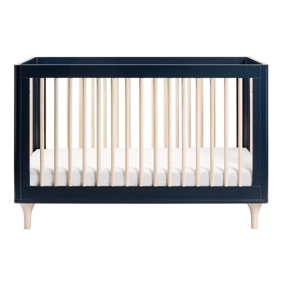 Babyletto Lolly 3-in-1 Crib with Toddler Bed Conversion Kit (Navy/Washed Natural) IN-STOCK-Nursery-Million Dollar Baby-030966 NN-babyandme.ca