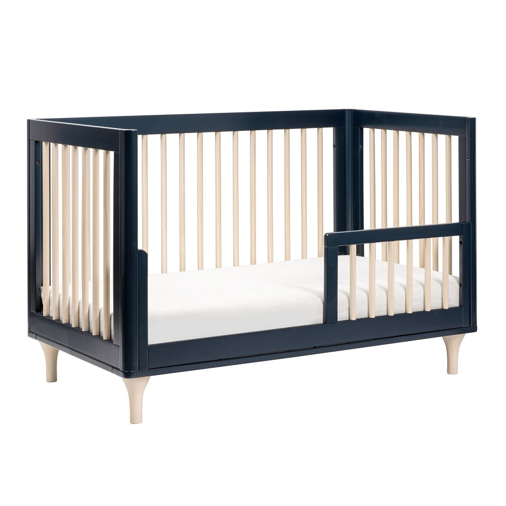 Babyletto Lolly 3-in-1 Crib with Toddler Bed Conversion Kit (Navy/Washed Natural) IN-STOCK-Nursery-Million Dollar Baby-030966 NN-babyandme.ca