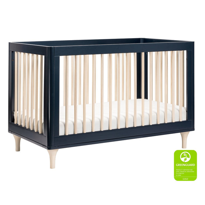 Babyletto Lolly 3-in-1 Crib with Toddler Bed Conversion Kit (Navy/Washed Natural) IN-STOCK-Nursery-Million Dollar Baby-030966 NN-babyandme.ca