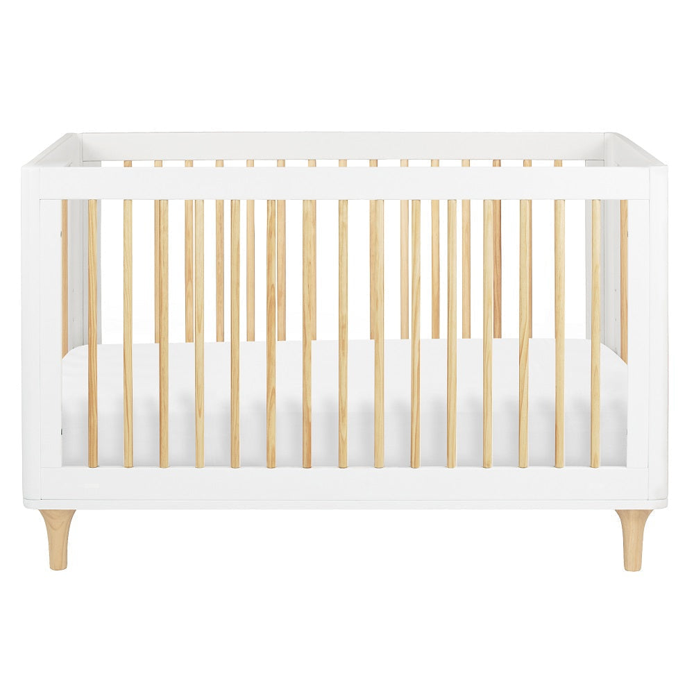 Babyletto Lolly 3-in-1 Crib with Toddler Bed Conversion Kit (White/Natural) IN-STOCK-Nursery-Million Dollar Baby-030966 WN-babyandme.ca
