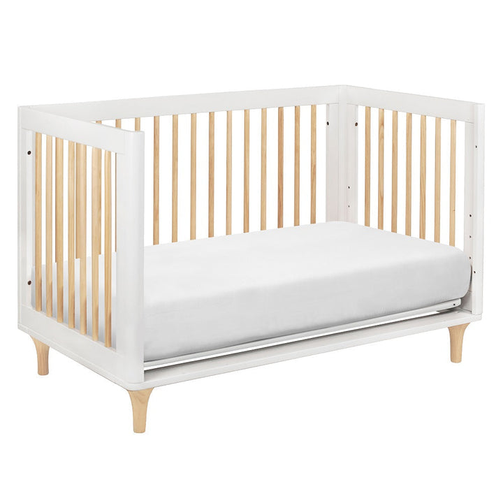Babyletto Lolly 3-in-1 Crib with Toddler Bed Conversion Kit (White/Natural) IN-STOCK-Nursery-Million Dollar Baby-030966 WN-babyandme.ca