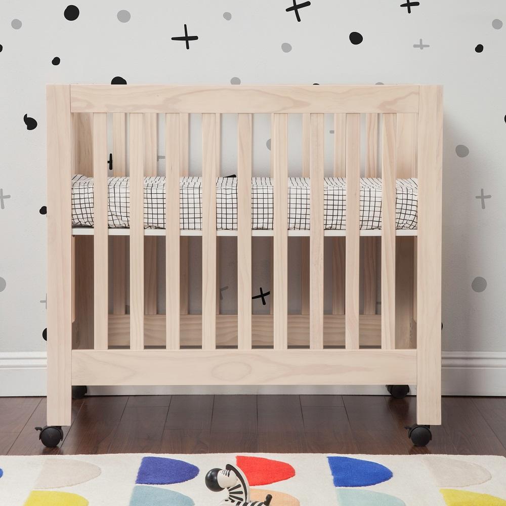 Babyletto Origami Mini Crib (Washed Natural) IN-STOCK-Nursery-Million Dollar Baby-028503 NAT-babyandme.ca