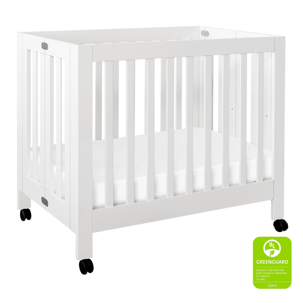 Babyletto Origami Mini Crib (White) IN-STOCK-Nursery-Million Dollar Baby-028503 WH-babyandme.ca