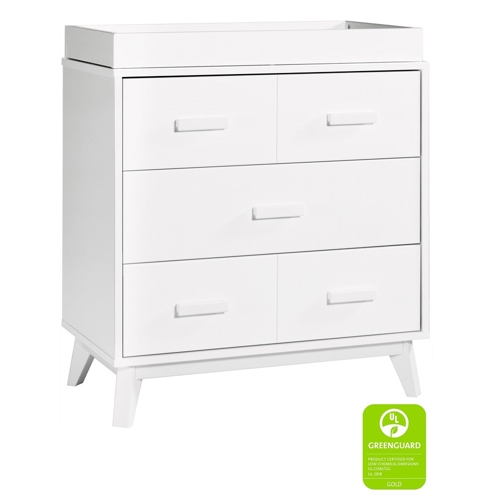 Babyletto Scoot 3-Drawer Changer Dresser (White) SPECIAL ORDER-Nursery-Million Dollar Baby-030968 WH-babyandme.ca