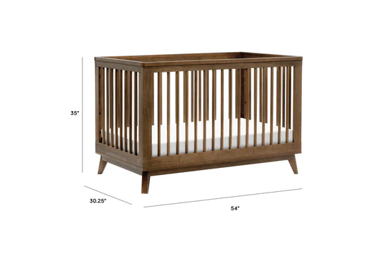 Babyletto Scoot 3-in-1 Crib with Toddler Bed Conversion Kit (Natural Walnut) SPECIAL ORDER-Nursery-Million Dollar Baby-030969 WAL-babyandme.ca