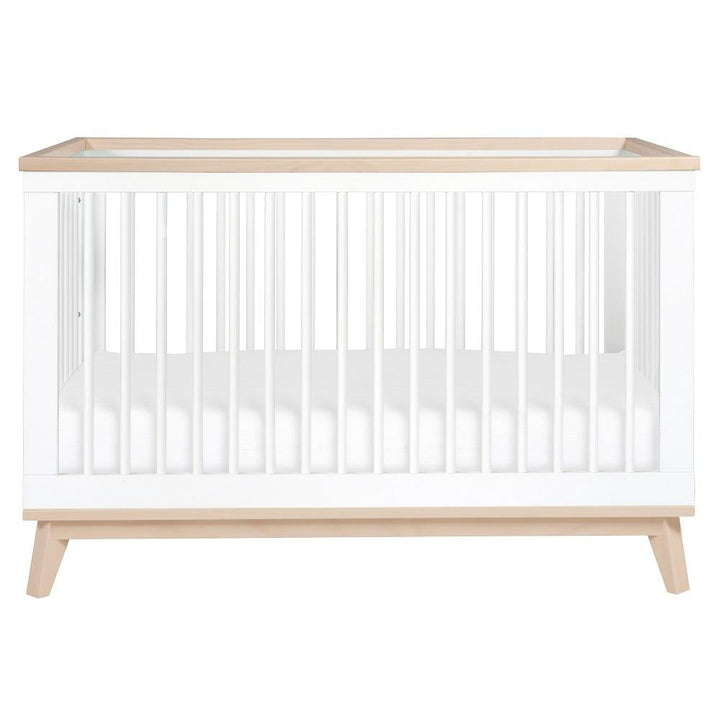 Babyletto Scoot 3-in-1 Crib with Toddler Bed Conversion Kit (White/Washed Natural) SPECIAL ORDER-Nursery-Million Dollar Baby-030969 WN-babyandme.ca