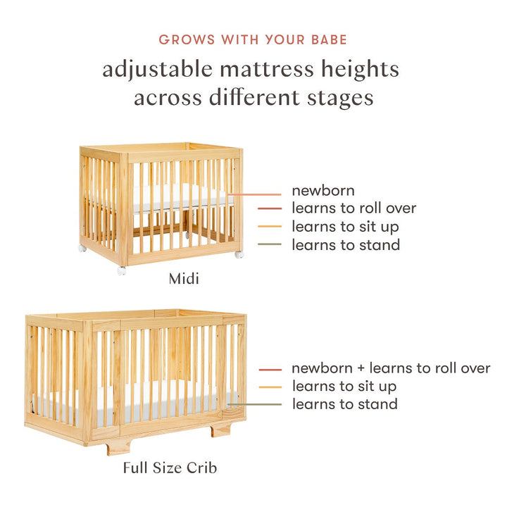Babyletto Yuzu 8-in-1 Crib with All-Stages Conversion Kits (Natural) IN-STOCK-Nursery-Million Dollar Baby-031428 NT-babyandme.ca