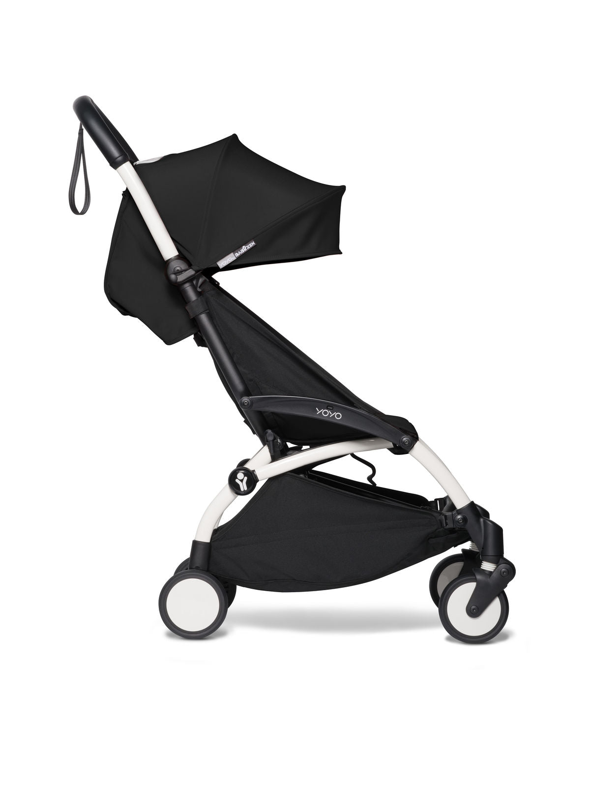 Babyzen YOYO Stroller Bundle White frame black fabric babyandme babyandme Kelowna Store