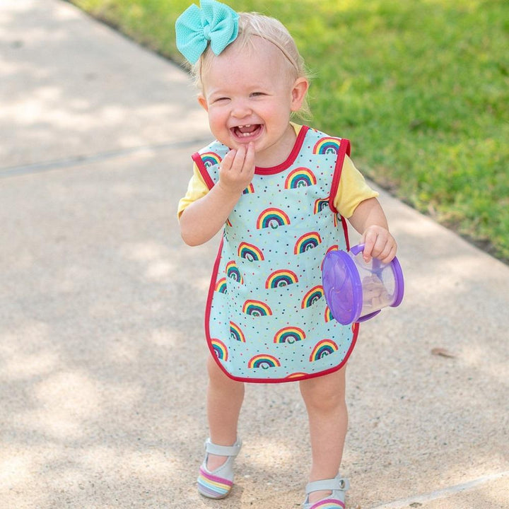 BapronBaby Bapron Toddler Bib (Rainbow Caterpillar - From The World Of Eric Carle)-Feeding-BapronBaby-027084 RC 6M+-babyandme.ca