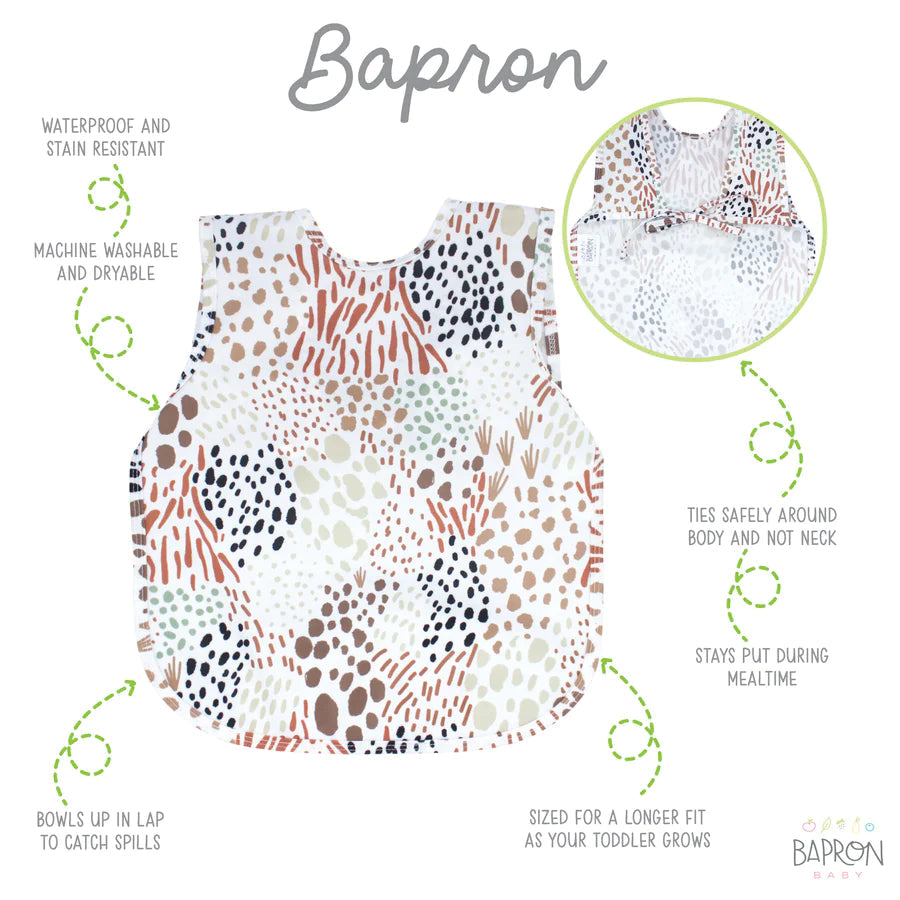 BapronBaby Bapron Toddler Bib (Wild)-Feeding-BapronBaby-027084 WI 6M+-babyandme.ca