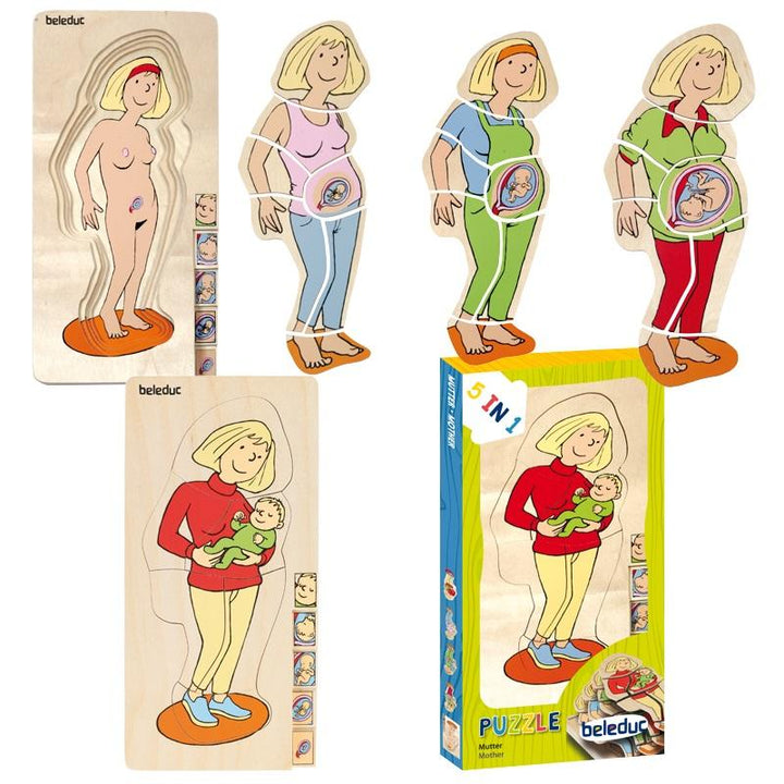 Beleduc 5-Layer Puzzle (Mother)-Toys & Learning-Beleduc-010926 MR-babyandme.ca