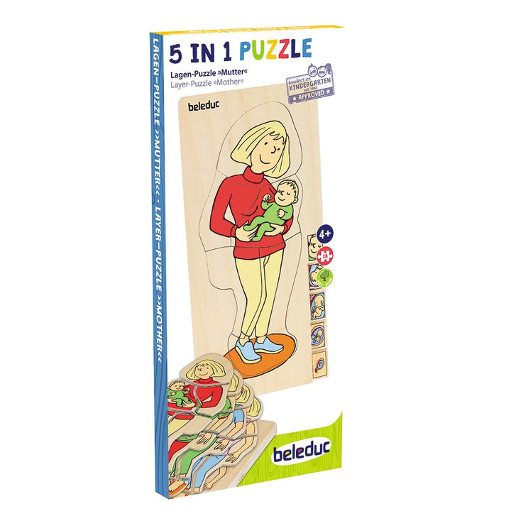 Beleduc 5-Layer Puzzle (Mother)-Toys & Learning-Beleduc-010926 MR-babyandme.ca