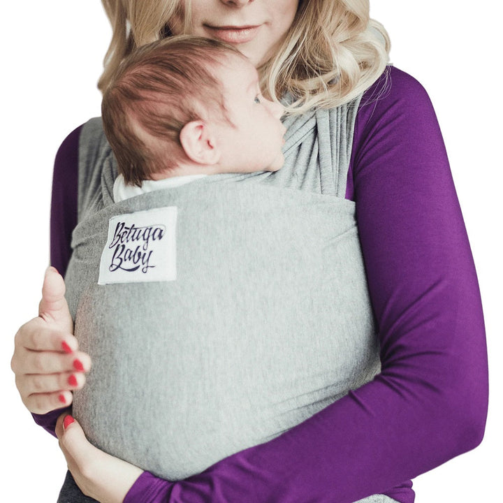 Beluga Baby The Beluga Wrap (The McKenzie - Charcoal Grey Heather)-Gear-Beluga Baby-030923 MK-babyandme.ca