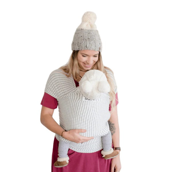 Beluga Baby The Beluga Wrap (The Shannon - Light Grey Stripe)-Gear-Beluga Baby-030923 SH-babyandme.ca