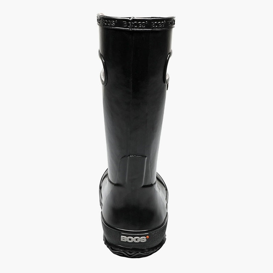 Bogs Kids Rainboot (Solid Black)-Apparel-Bogs--babyandme.ca