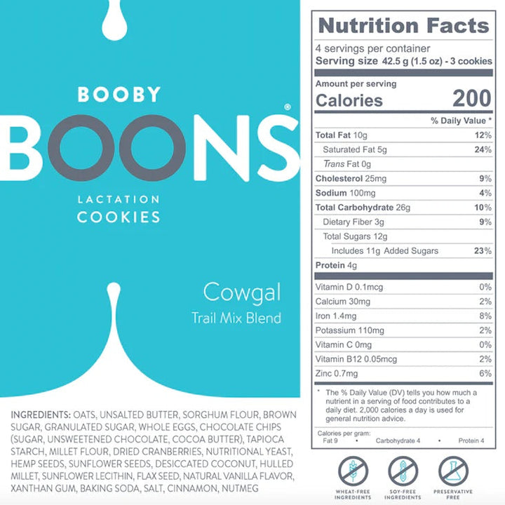 Booby Boons Lactation Cookies (Cowgal Trailmix Blend)-Feeding-Stork & Dove-010736 TM-babyandme.ca