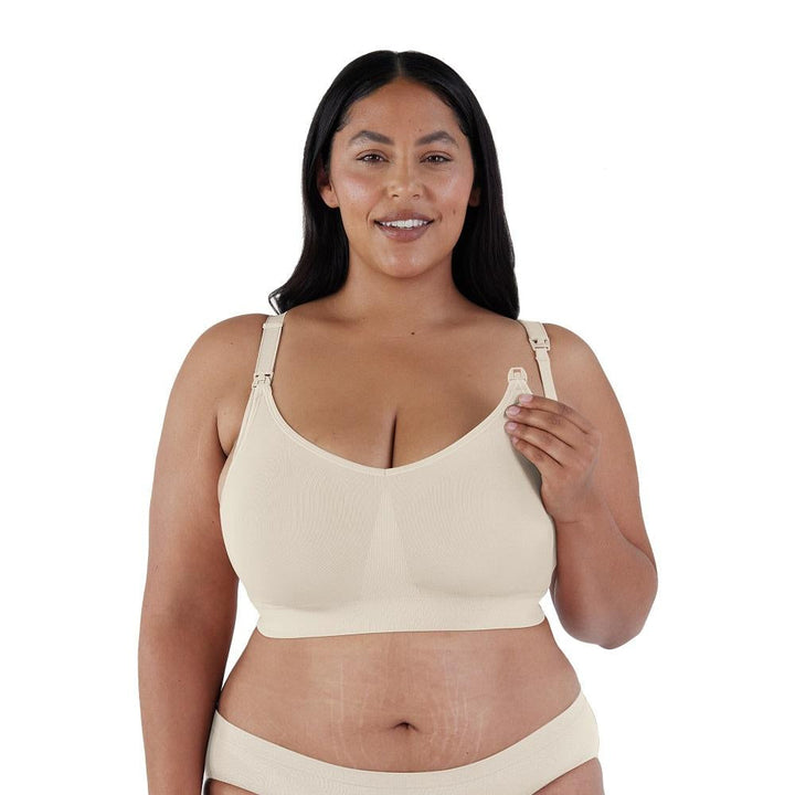 Bravado Body Silk Seamless Full Cup Nursing Bra 2.0 (Antique White)-Feeding-Bravado--babyandme.ca