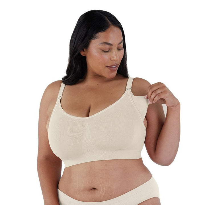Bravado Body Silk Seamless Full Cup Nursing Bra 2.0 (Antique White)-Feeding-Bravado--babyandme.ca