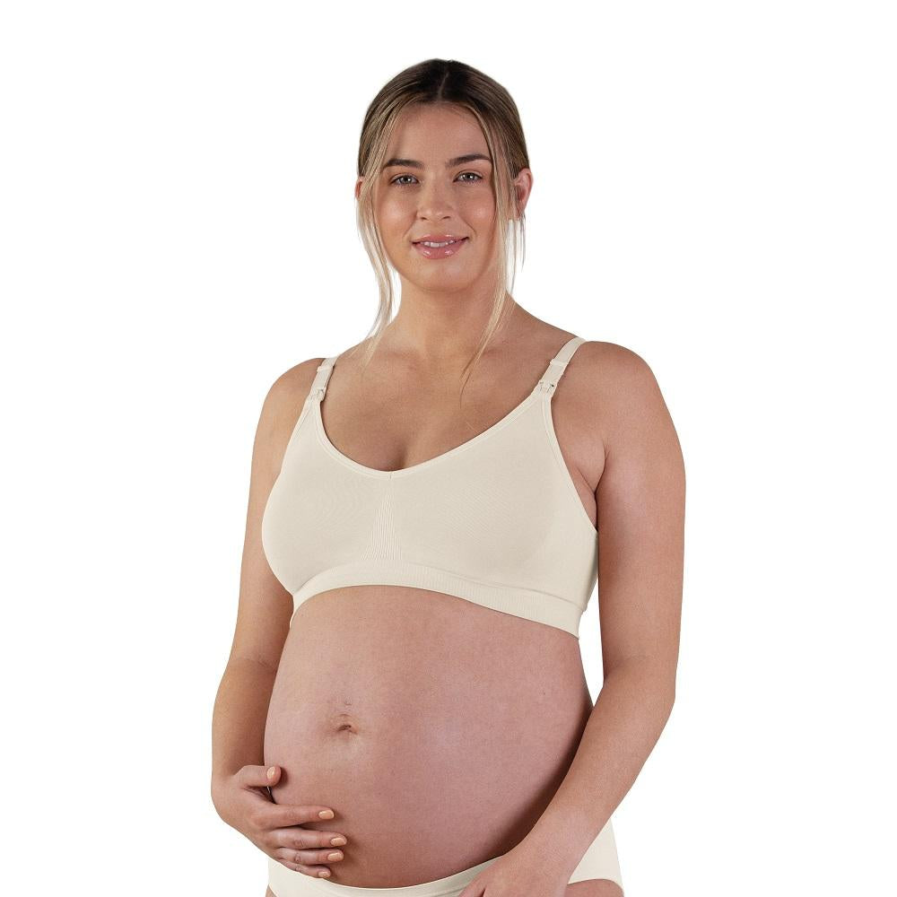 Bravado Body Silk Seamless Nursing Bra 2.0 (Antique White)-Feeding-Bravado--babyandme.ca