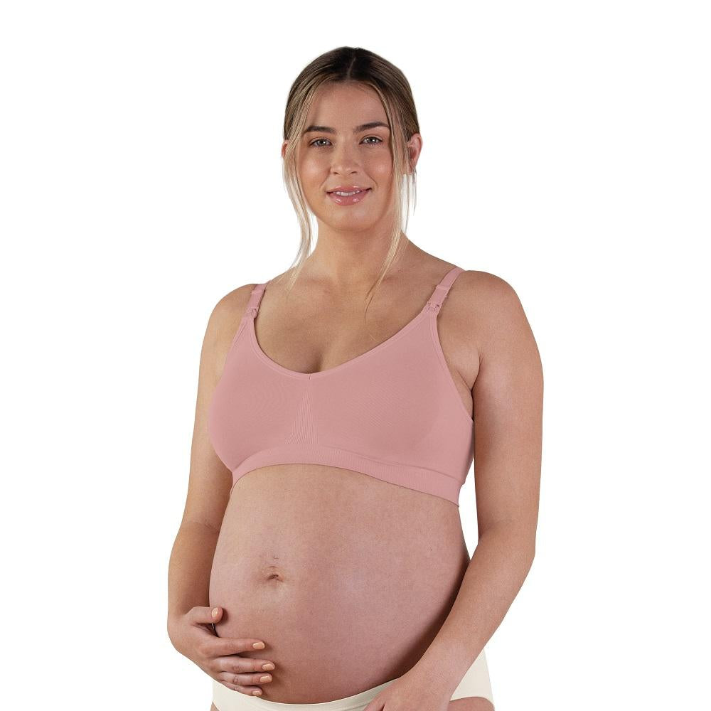 Bravado Body Silk Seamless Nursing Bra 2.0 (Dusted Peony)-Feeding-Bravado--babyandme.ca