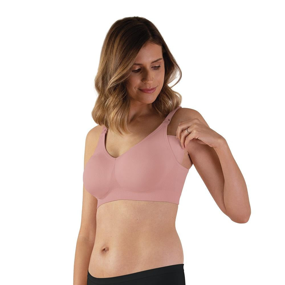 Bravado Body Silk Seamless Nursing Bra 2.0 (Dusted Peony)-Feeding-Bravado--babyandme.ca