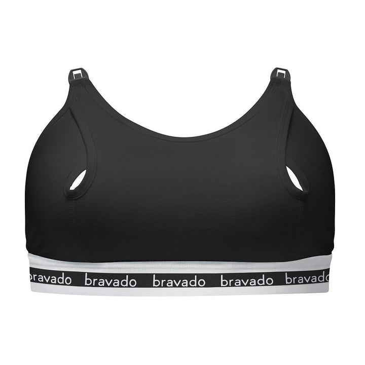 Bravado Clip & Pump Hands-Free Nursing Bra Accessory 2.0 (Black)-Feeding-Bravado--babyandme.ca
