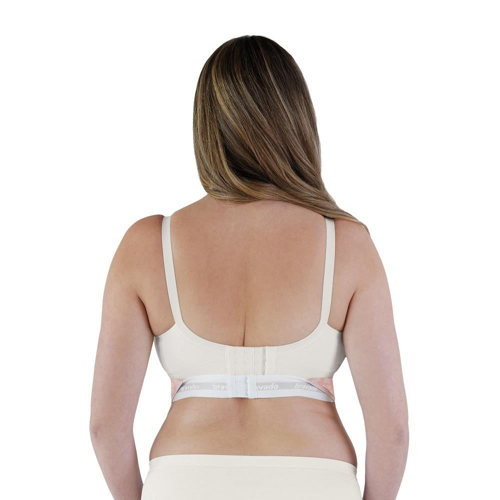 Bravado Clip & Pump Hands-Free Nursing Bra Accessory 2.0 (Pink Leopard)-Feeding-Bravado--babyandme.ca