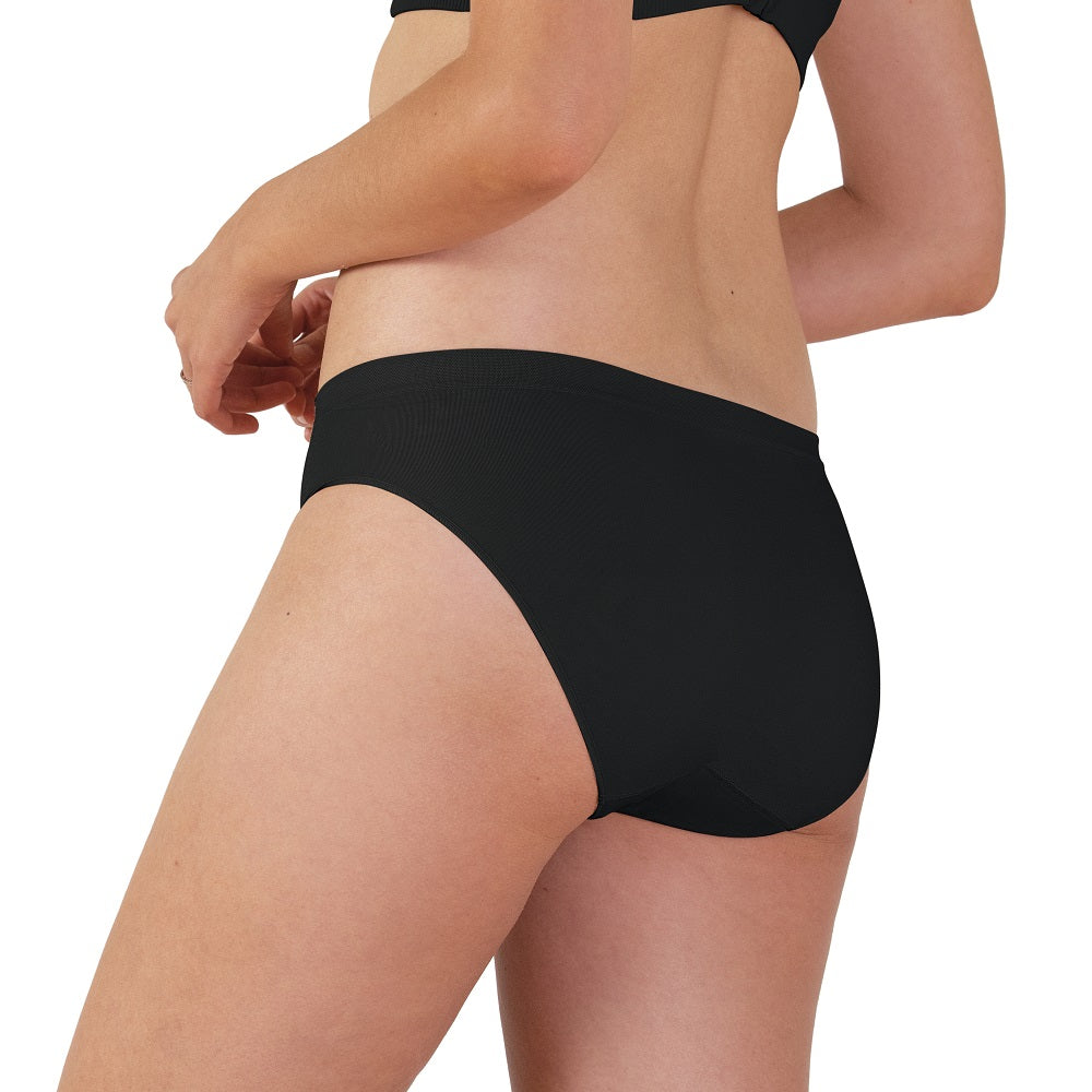 Bravado Mid-Rise Seamless Panty (Black)-Apparel-Bravado--babyandme.ca