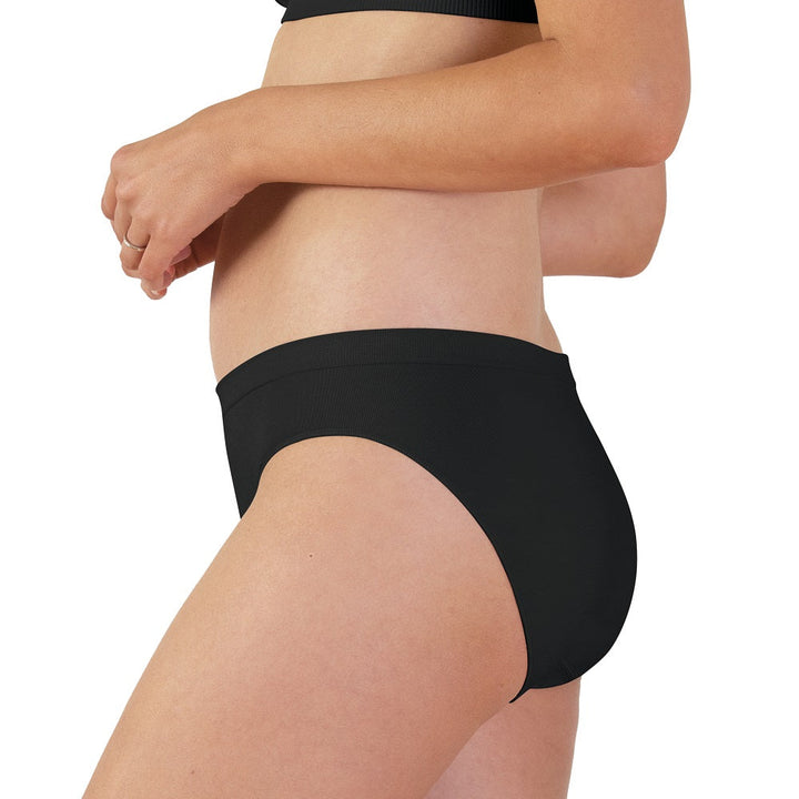 Bravado Mid-Rise Seamless Panty (Black)-Apparel-Bravado--babyandme.ca