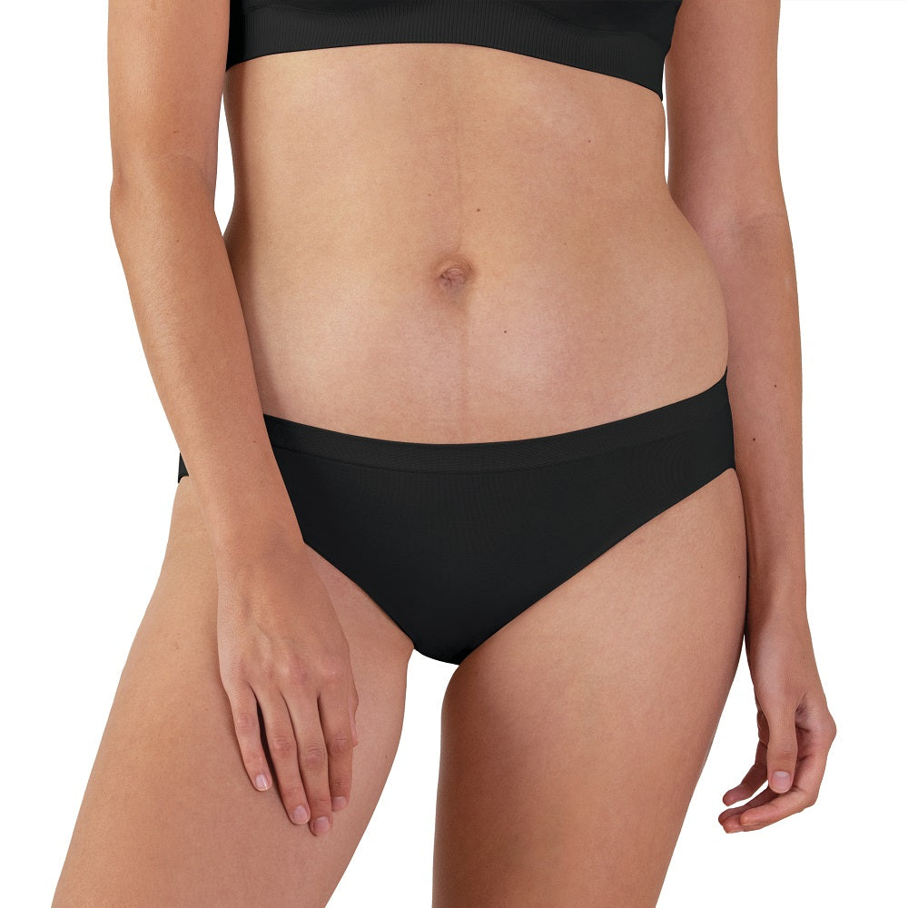 Bravado Mid-Rise Seamless Panty (Black)-Apparel-Bravado--babyandme.ca