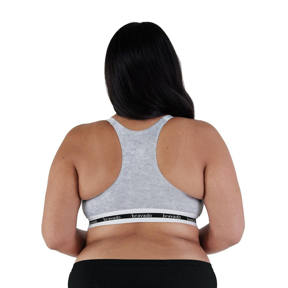 Bravado Original Extended Cup Nursing Bra 2.0 (Dove Heather)-Feeding-Bravado--babyandme.ca