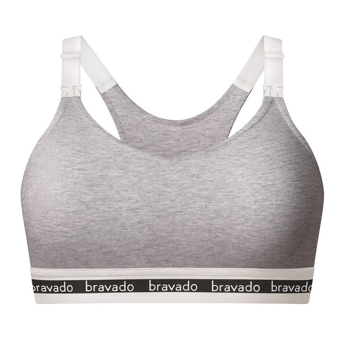 Bravado Original Extended Cup Nursing Bra 2.0 (Dove Heather)-Feeding-Bravado--babyandme.ca