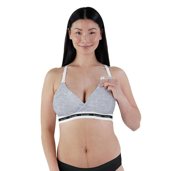 Bravado Original Nursing Bra 2.0 (Dove Heather)-Feeding-Bravado--babyandme.ca