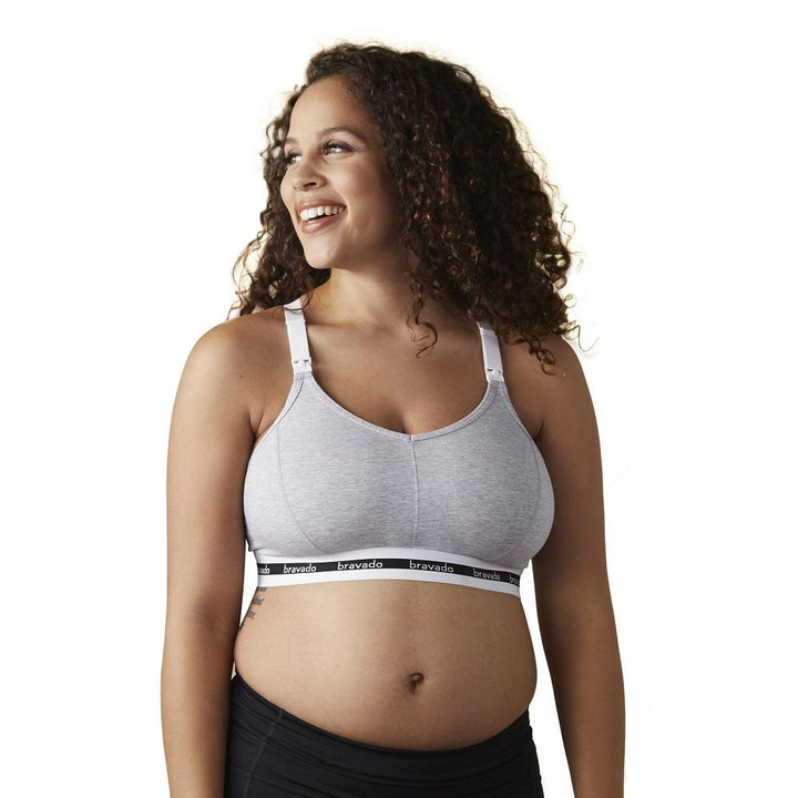 Bravado Original Nursing Bra Full Cup (Dove Heather)-Feeding-Bravado--babyandme.ca