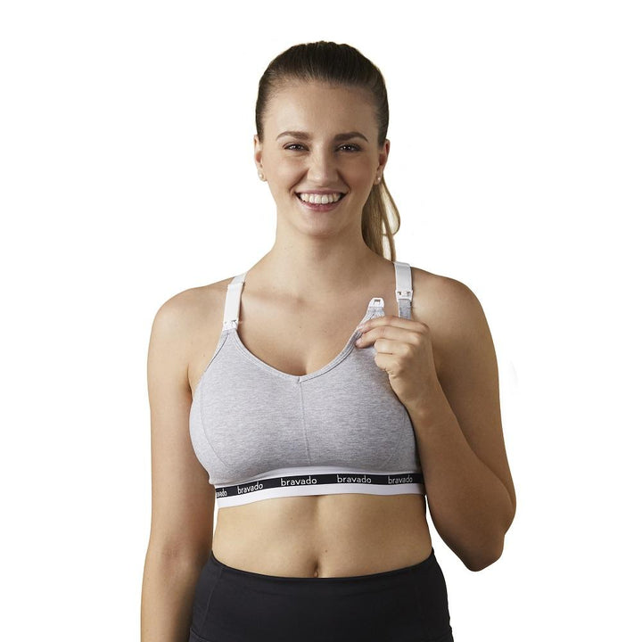 Bravado Original Nursing Bra Full Cup (Dove Heather)-Feeding-Bravado--babyandme.ca