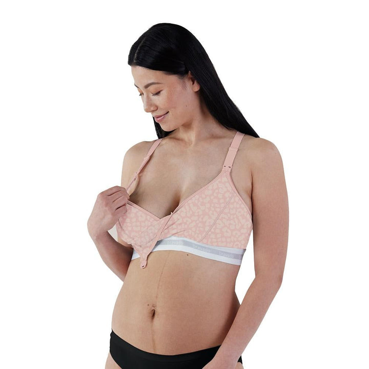 Bravado Original Pumping & Nursing Bra 2.0 (Pink Leopard)-Feeding-Bravado--babyandme.ca