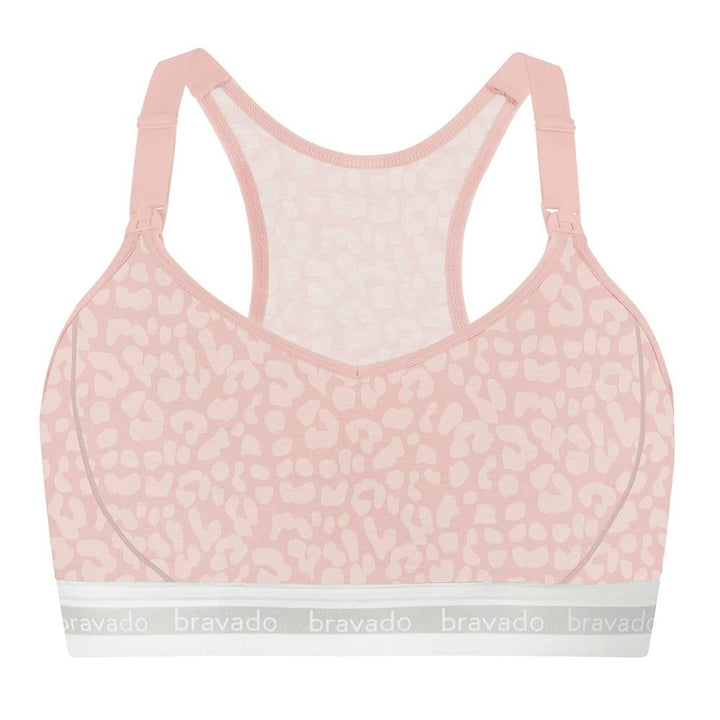 Bravado Original Pumping & Nursing Bra 2.0 (Pink Leopard)-Feeding-Bravado--babyandme.ca