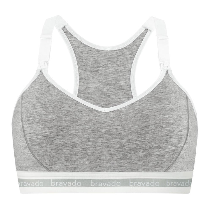 Bravado Original Pumping & Nursing Full Cup Bra 2.0 (Dove Heather)-Feeding-Bravado--babyandme.ca